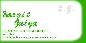 margit gulya business card